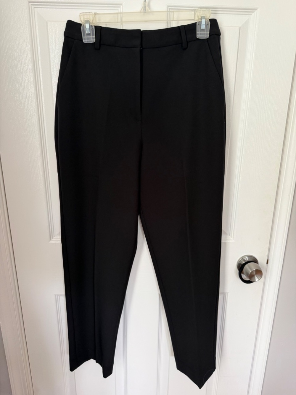 EXPRESS Editor Super High Rise Straight Ankle Pants - Picture 2 of 8